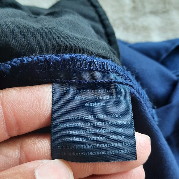 Tommy Hilfiger Chino Shorts Womens Unisex Size 16 Navy Blue Nautical - Picture 10 of 11